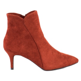Kylie Stivaletti in pelle scamosciata marrone arancione