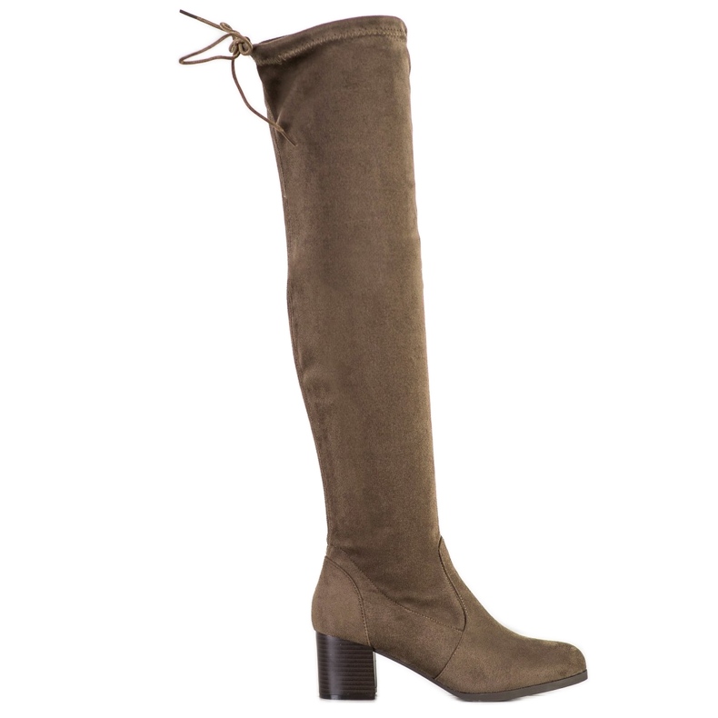 M.Daszyński Stivali sopra il ginocchio verde