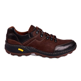 Bednarek Polish Shoes Scarpe da trekking in pelle da uomo Bednarek Activ Brown marrone