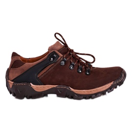 Bednarek Polish Shoes Scarpe da trekking da uomo in pelle marrone Bednarek