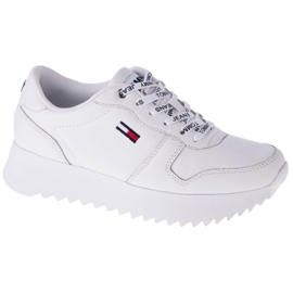 Tommy Hilfiger High Cleed Leather W EN0EN01120-YBR bianca