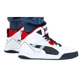 Puma Backcourt Mid M 374139 01 bianca nero