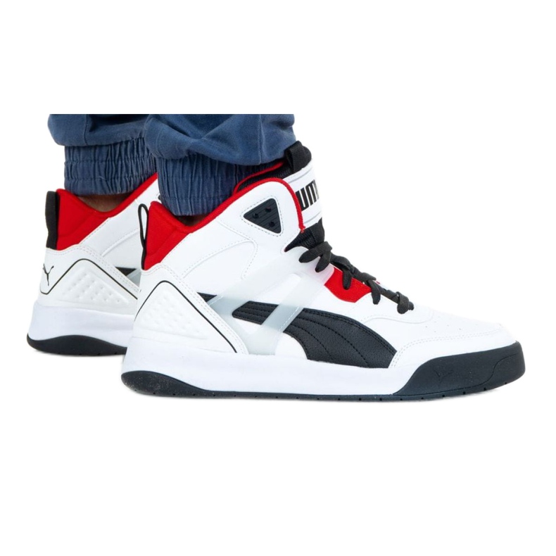 Puma Backcourt Mid M 374139 01 bianca nero