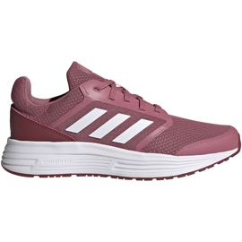 Scarpe running da donna adidas Galaxy 5 bordeaux FW6124 bianca rosso