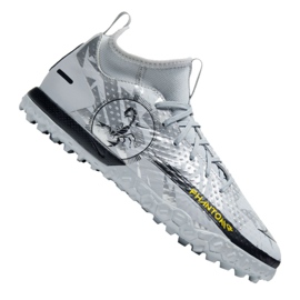 Scarpe da calcio Nike Phantom Gt Academy Df Se Tf Jr DA2289-001 argento multicolore