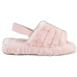 Seastar Pantofole Calde Con Pelliccia rosa
