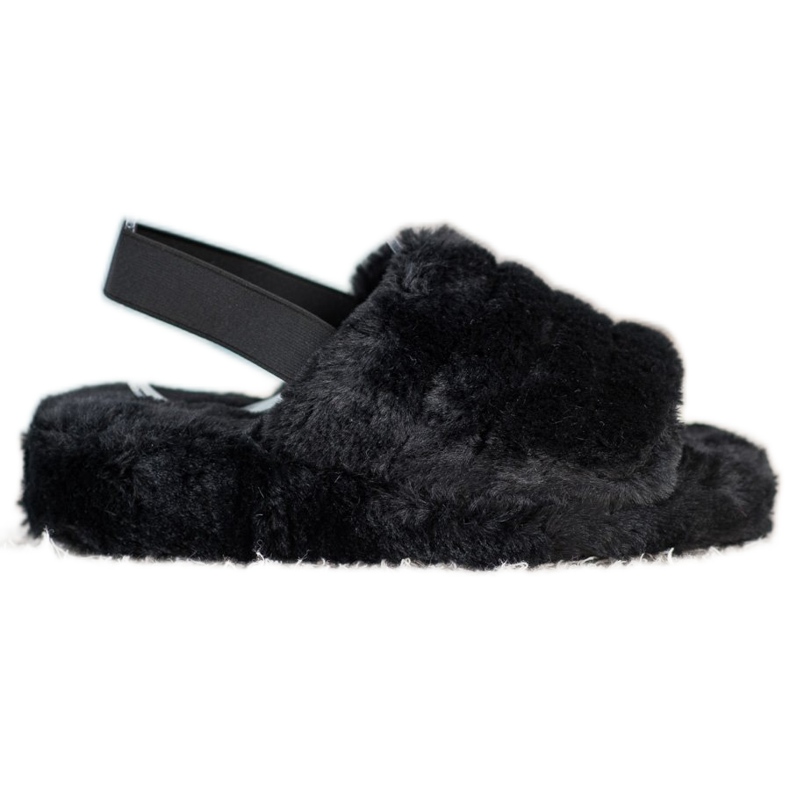 Seastar Pantofole Calde Con Pelliccia nero