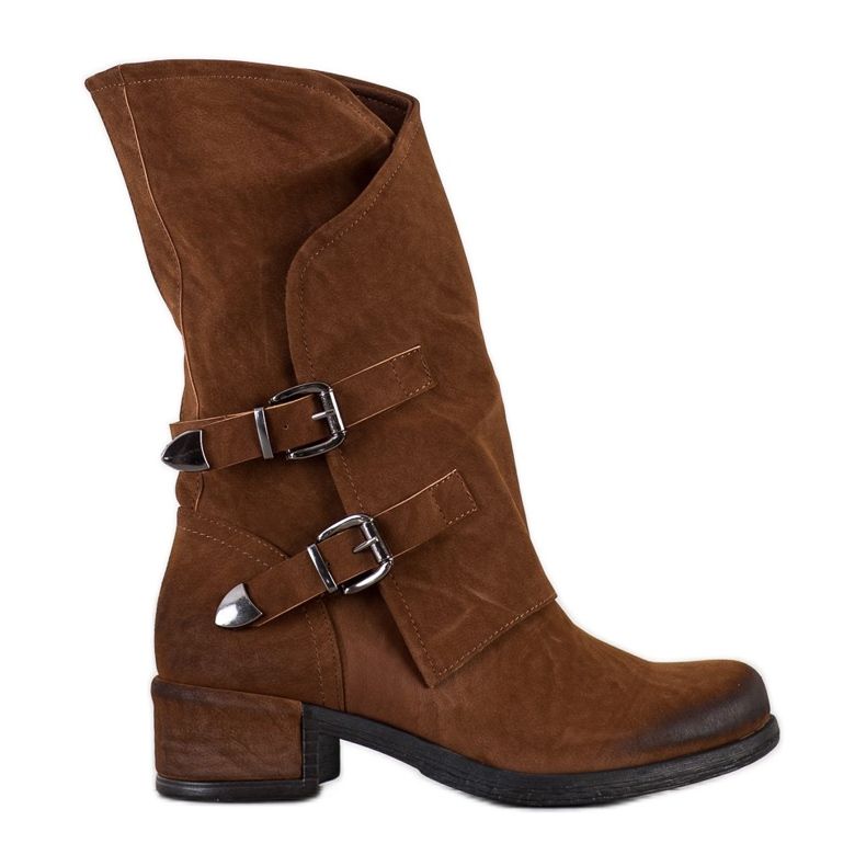 Seastar Stivali alti con fibbie marrone