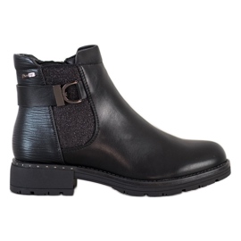 SHELOVET Stivali casual con glitter nero