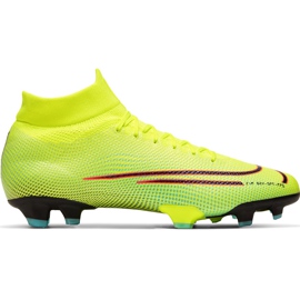 Nike Mercurial Superfly 7 Pro Mds Fg BQ5483 703 scarpe da calcio bianco, nero, rosa giallo