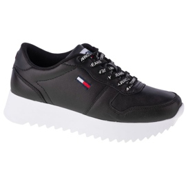 Tommy Hilfiger High Cleated Leather W EN0EN01120-BDS scarpe nero