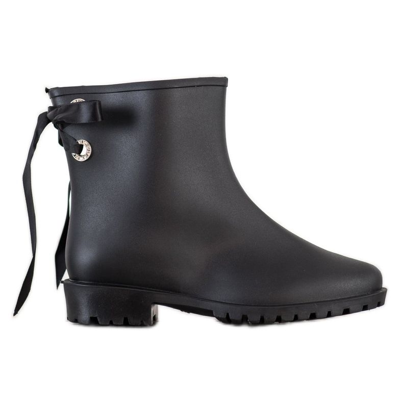 SHELOVET Galosce con rilegatura decorativa nero