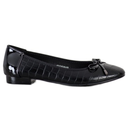 Goodin Ballerina nera con stampa serpente nero