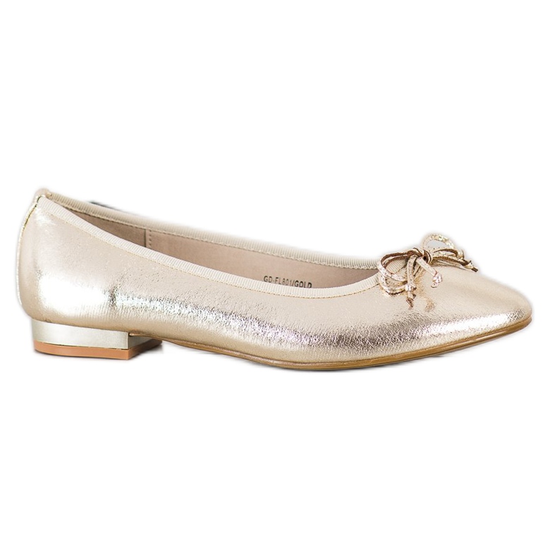 Goodin Elegante ballerina con fiocco d'oro