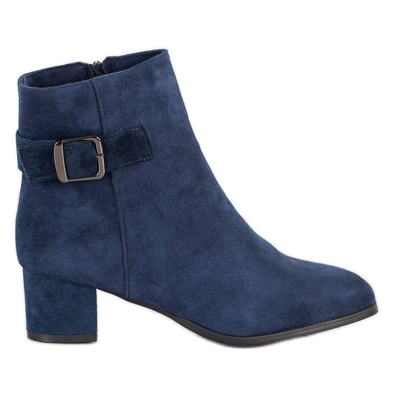 Sabatina Stivali blu navy con fibbia