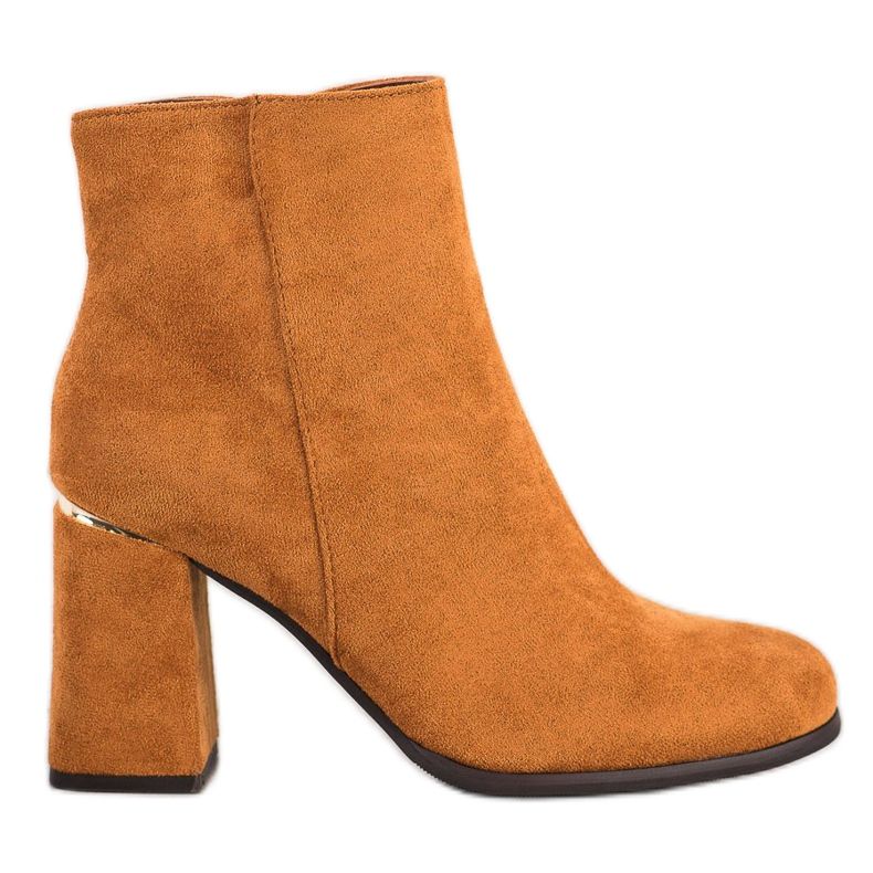 SHELOVET Stivali Con Inserto In Oro marrone