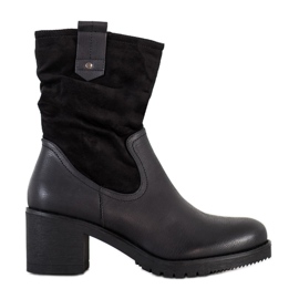 Flyfor Stivali casual comodi nero
