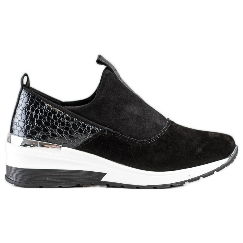 Filippo Sneakers senza lacci in pelle nero