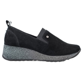 Filippo Scarpe Slip-On in pelle nero