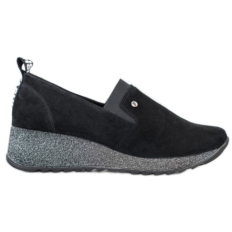 Filippo Scarpe Slip-On in pelle nero