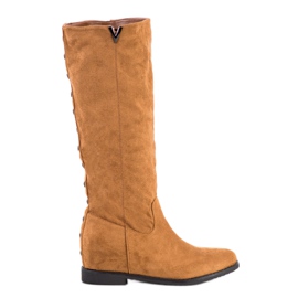 Seastar Stivali In Camoscio Con Borchie marrone