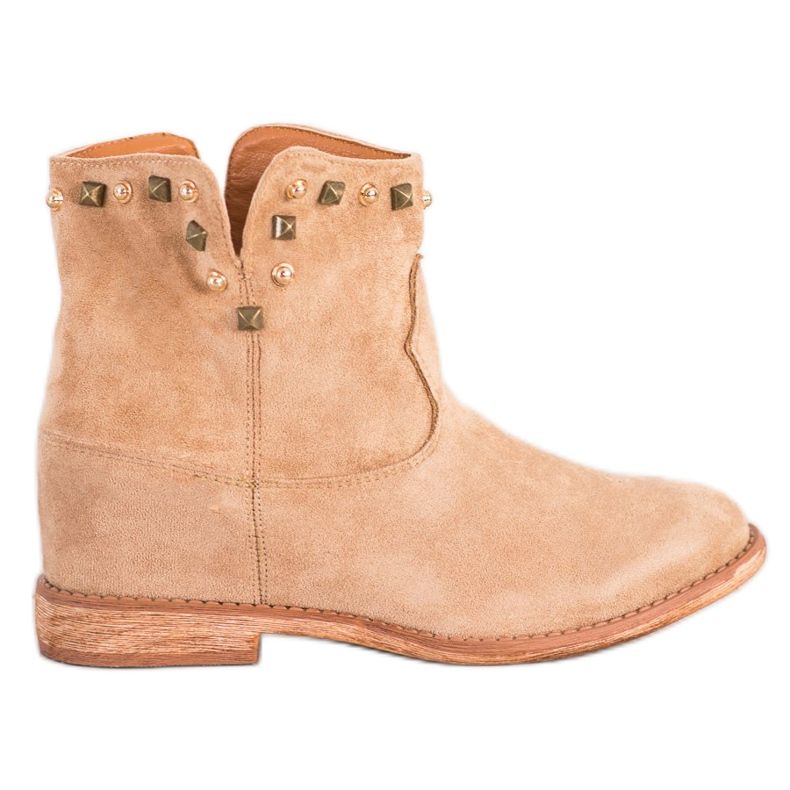 Bella Paris Stivali da cowboy beige caldi