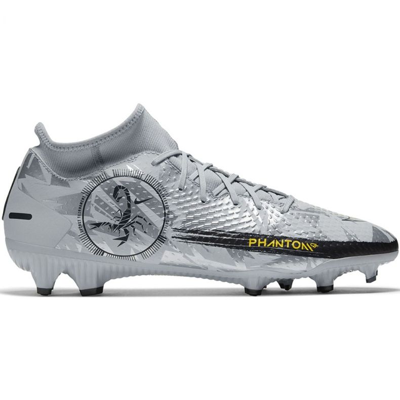 Nike Phantom Gt Scorpion Academy Dynamic Fit FG / MG M DA2266 001 scarpe da calcio blu d'argento