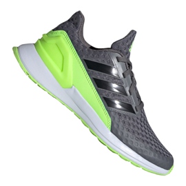 Scarpe da corsa adidas RapidaRun Jr FV4100 grigio verde
