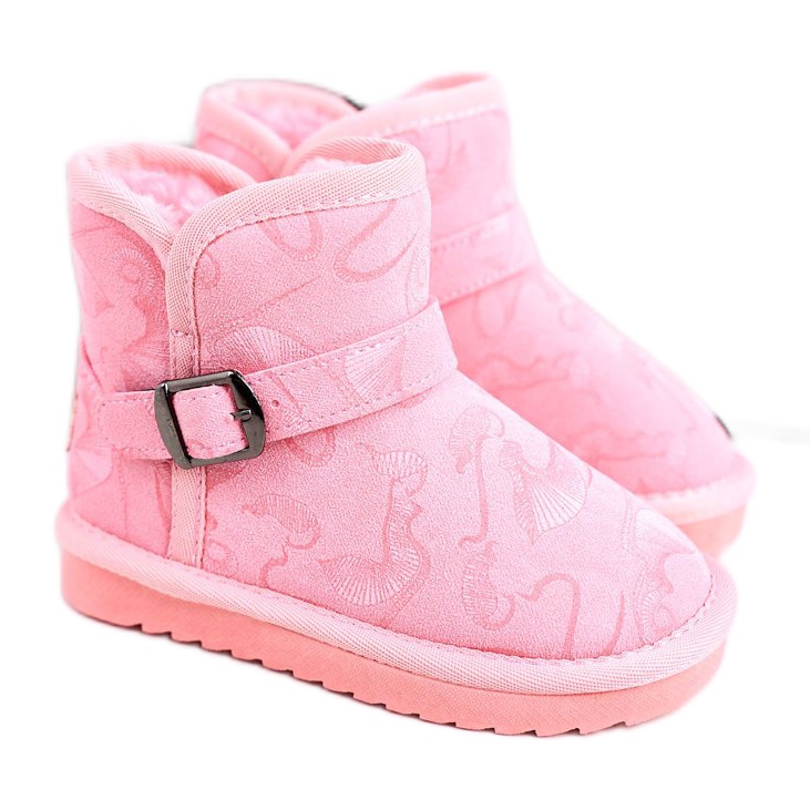 Apawwa Stivali Da Neve Per Bambini Con Pelliccia Rosa Kawai