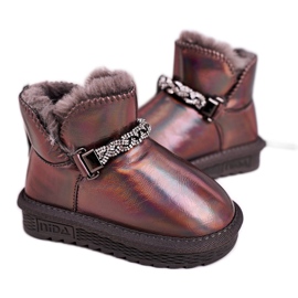 Apawwa Doposci per bambini con pelliccia Petrol Grey Princess multicolore grigio