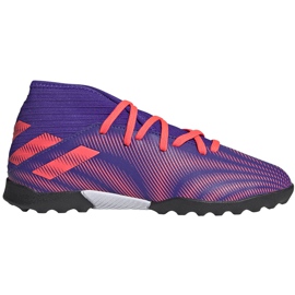 Scarpe calcio adidas Nemeziz.3 Tf Junior viola-rosa EH0576 multicolore