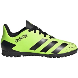 Scarpe da calcio Adidas Predator 20.4 Tf Junior verde-nero EH3041