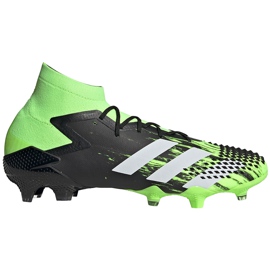Scarpe calcio adidas Predator Mutator 20.1 Fg nere e verdi EH2892 verde