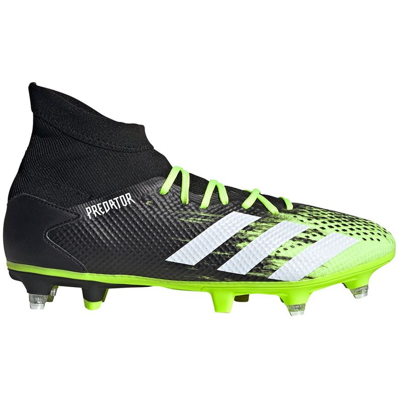 Scarpe calcio adidas Predator 20.3 Sg nere e verdi EH2904 multicolore nero