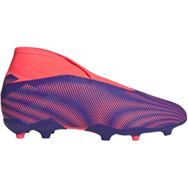 Scarpe da calcio Adidas Nemeziz.3 Ll Fg Junior viola-rosa EH0583