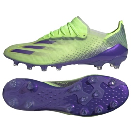 Scarpe da calcio Adidas X Ghosted.1 Ag M FY0958 blu, viola, verde verde