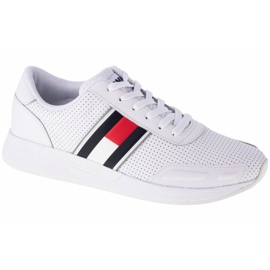 Scarpe Tommy Hilfiger Flexi Perf Leather Runner M EM0EM00580-YBR bianco