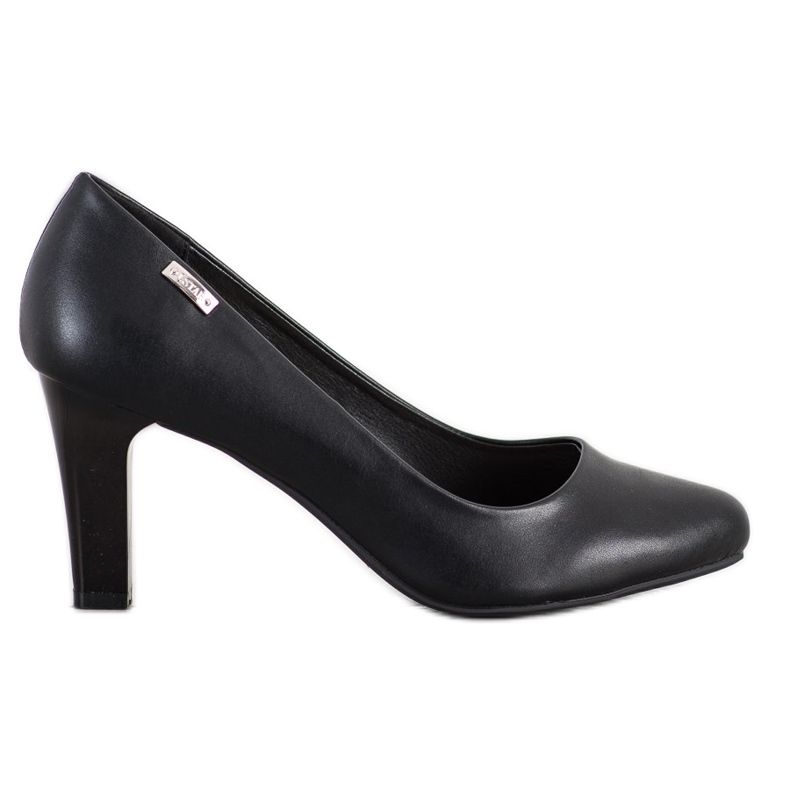 J. Star Décolleté casual con tacco nero