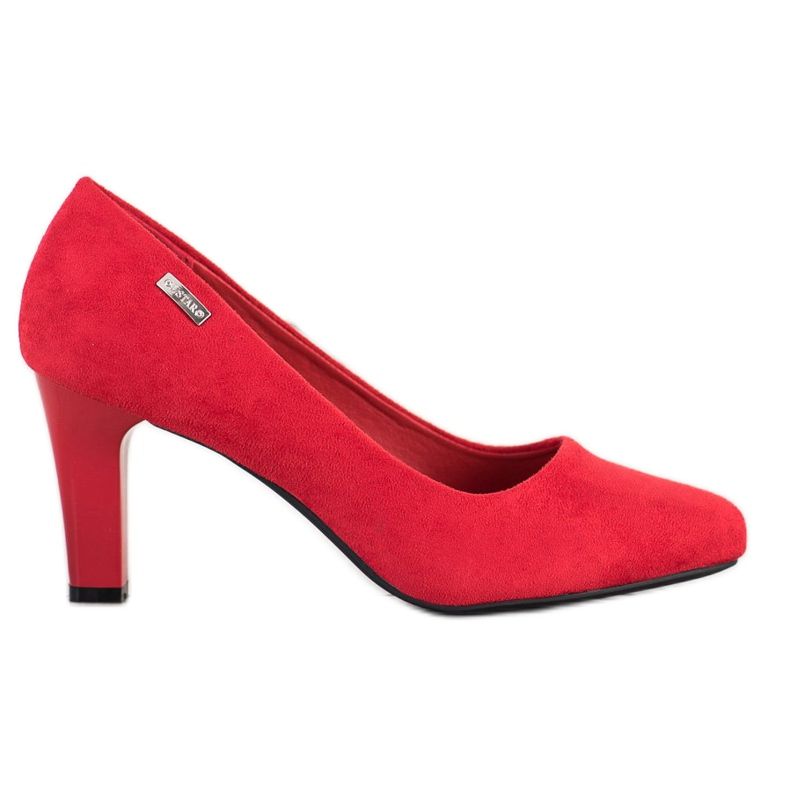 J. Star Décolleté casual con tacco rosso
