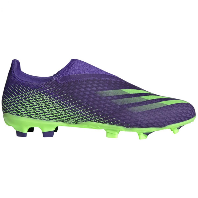 Scarpe da calcio Adidas X Ghosted.3 Ll Fg M EG8164 verde, viola viola