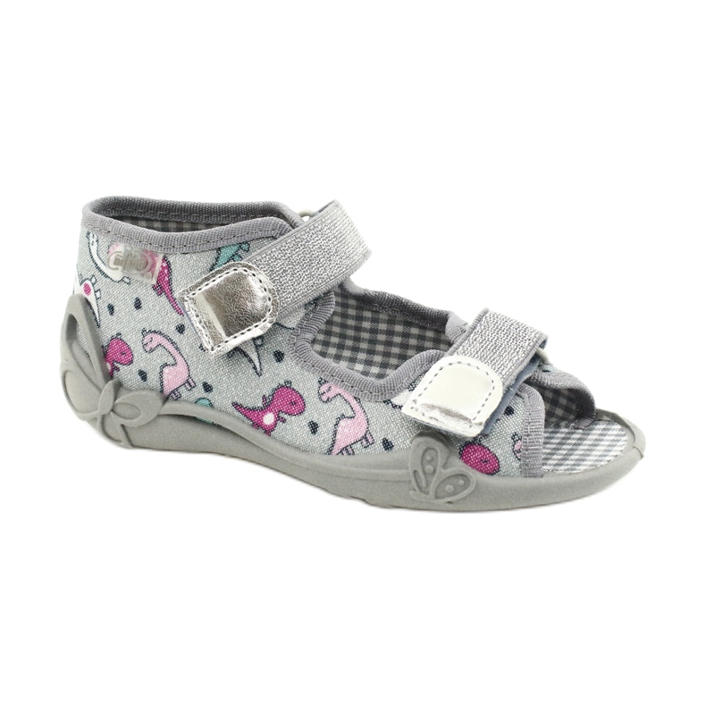 Scarpe per bambini Befado 242P105 d'argento grigio