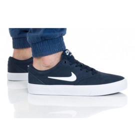 Scarpa Nike Sb Charge Suede M CT3463-401 bianca blu navy