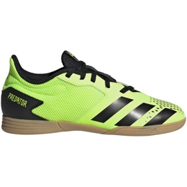 Scarpe da calcio Adidas Predator 20.4 In Sala Jr EH3043 multicolore verde