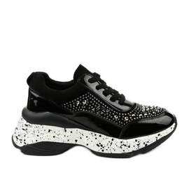 Sneakers nere realizzate in ecopelle scamosciata Quijor nero