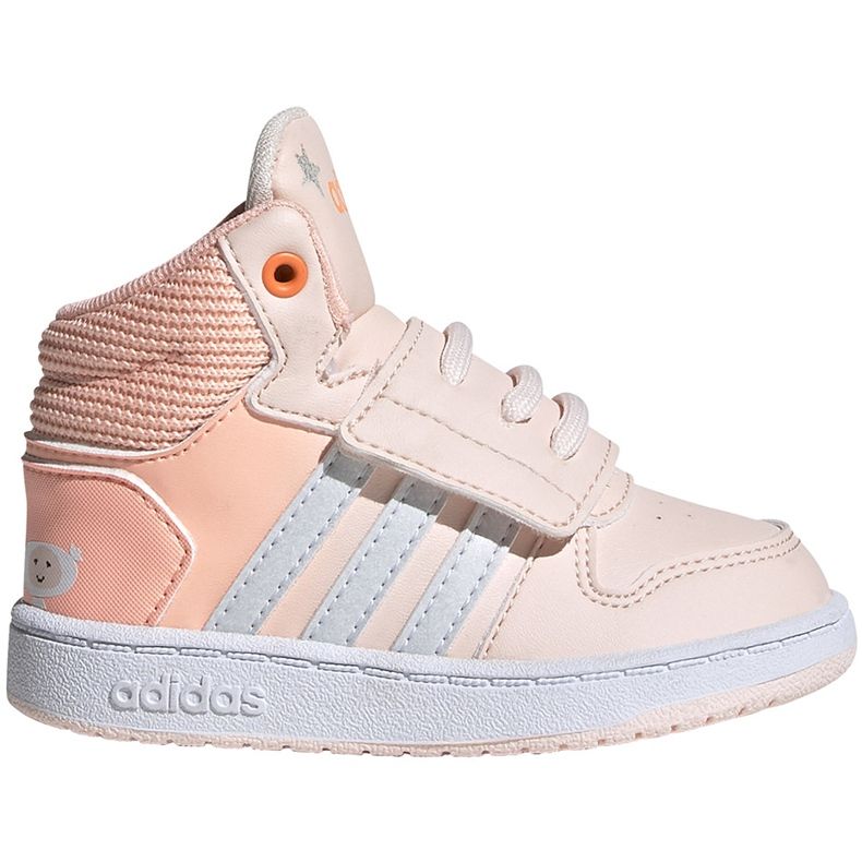 Scarpe da bambino Adidas Hoops Mid pink FW4924 rosa