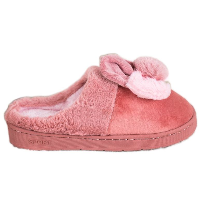 Bona Pantofole rosa con danni