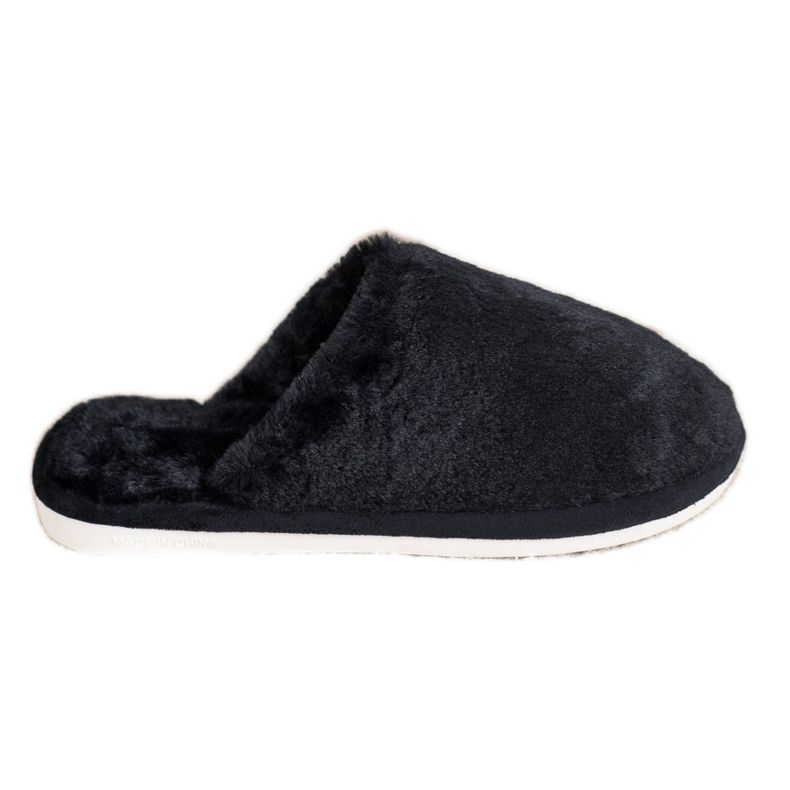 Bona Pantofole di pelliccia nero