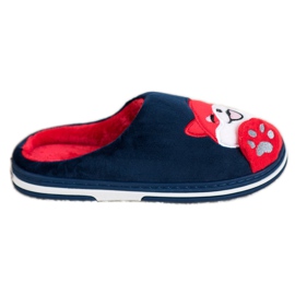 Bona Pantofole Welcome Home bianco rosso blu navy