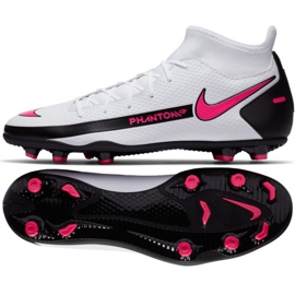 Scarpe da calcio Nike Phantom Gt Club Df FG / MG CW6672 160 bianco bianco
