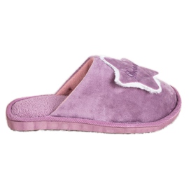 Bona Comode pantofole da sogno viola